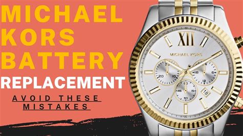 how much does a michael kors watch battery cost|Michael Kors smart watch battery.